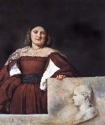 Titian Portrait of a lady oil painting artist