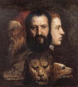 Titian An Allegory of Prudence Spain oil painting reproduction