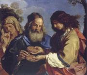 GUERCINO, Samson brings the parents the Honiguabe