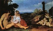 Titian THe Three ages of Man oil painting artist