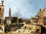 Canaletto The Stonemason-s Yard Germany oil painting reproduction