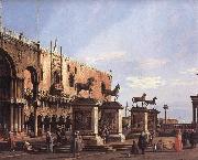 Canaletto The Horses of San Marco in the Piazzetta Norge oil painting reproduction