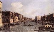 Canaletto Grand Canal: Looking South-East from the Campo Santa Sophia to the Rialto Bridge Norge oil painting reproduction