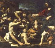 GUERCINO raising of lazarus France oil painting reproduction