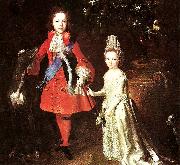 Largillierre james stuart and his sister Spain oil painting reproduction