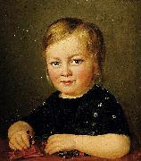 Anonymous Child with toy figures Norge oil painting reproduction