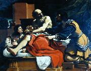 GUERCINO, Jacob, Ephraim, and Manasseh, painting by Guercino