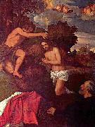 Titian, Taufe Christi mit dem Auftraggeber Giovanni Ram