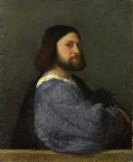 Titian, A Man with a Quilted Sleeve