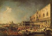 Canaletto The Reception of the French Ambassador in Venice France oil painting reproduction