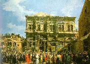 Canaletto Venice: The Feast Day of St. Roch Norge oil painting reproduction