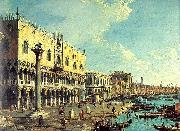 Canaletto Riva degli Schiavoni- Looking East Norge oil painting reproduction