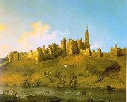Canaletto Alnwick Castle at Northumberland Norge oil painting reproduction
