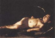 Caravaggio Sleeping Cupid USA oil painting reproduction