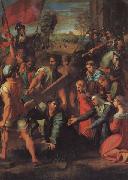 Raphael Christ Falls on the Road to Calvary Norge oil painting reproduction