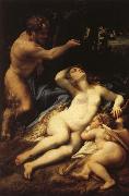 Correggio Venus and Cupid with a Satyr Sweden oil painting reproduction