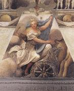 Correggio, Diana departing for the Hunt,fireplace