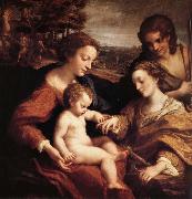 Correggio, Le mariage mystique de sainte Catherine d'Alexandrie avec saint Sebastien
