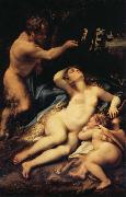 Correggio Venus and Cupid with a Satyr Sweden oil painting reproduction