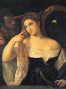 Titian A Woman at Her Toilet (mk05) USA oil painting reproduction