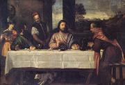 Titian The Supper at Emmaus (mk05) Sweden oil painting reproduction