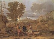 Poussin Autumn or the Grapes from the Promised Land (mk05) France oil painting reproduction