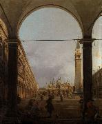 Canaletto Piazza S.Marco verso la basilica,dall'angolo nord-oves (mk21) Spain oil painting reproduction