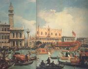 Canaletto Ritorno del bucintoro al Molo nel giorno dell'Ascensione dopo Il (mk21) France oil painting reproduction