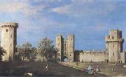 Canaletto The Courtyard of the Castle of Warwick (mk08) Norge oil painting reproduction