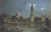 Canaletto Festa notturna alla chiesa di S.Pietro di Castello (mk21) USA oil painting reproduction