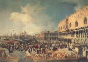 Canaletto Ricevimento del'ambasciatore imperiale al palazzo Ducale (mk21) France oil painting reproduction