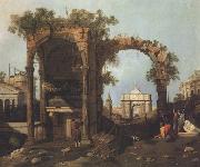 Canaletto Paesaggio con rovine (mk21) Spain oil painting reproduction