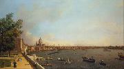 Canaletto View of London The Thames from Somerset House towards the City (mk25) France oil painting reproduction