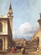 Canaletto The Piazzetta towards the Torre dell'Orologio (mk25) France oil painting reproduction