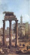 Canaletto Rome Ruins of the Forum looking towards the Capitol (mk25) Spain oil painting reproduction