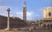 Canaletto Venice The Piazzetta towards the Torre del'Orologio (mk25) France oil painting reproduction