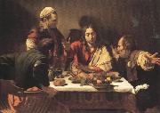 Caravaggio Supper at Emmans (mk33) France oil painting reproduction
