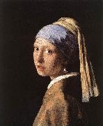 JanVermeer Girl with a Pearl Earring France oil painting reproduction