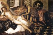 Tintoretto Vulcan Suuprises Venus and Mars Sweden oil painting reproduction