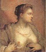 Tintoretto Portrait of a Woman Revealing her Breasts Sweden oil painting reproduction