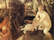 Tintoretto Susanna at he Bath Sweden oil painting reproduction