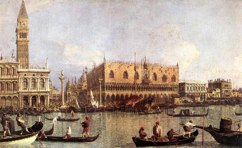 Canaletto Palazzo Ducale and the Piazza di San Marco Norge oil painting art