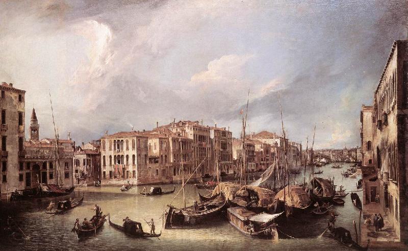 Canaletto Grand Canal: Looking North-East toward the Rialto Bridge ffg Spain oil painting art