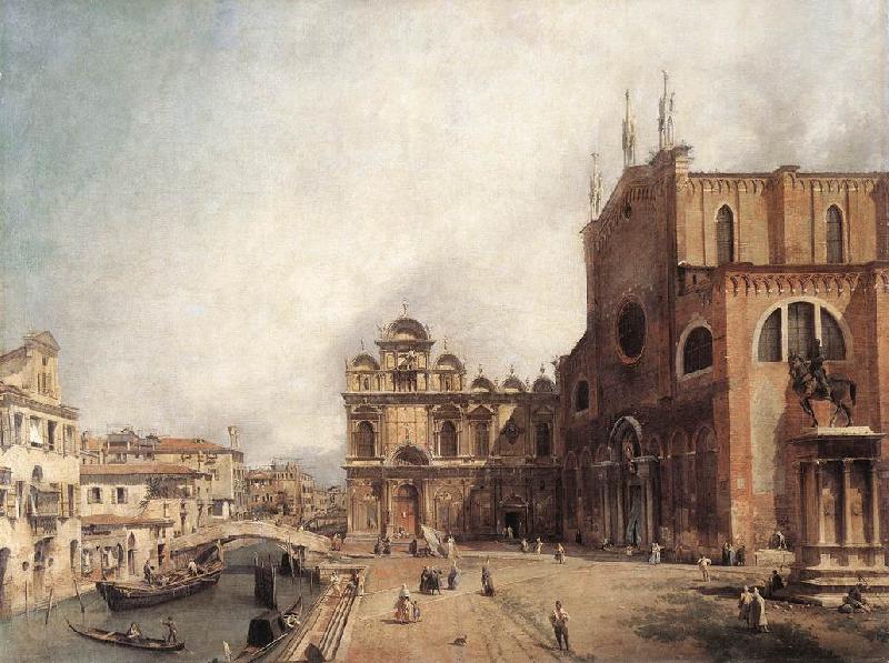 Canaletto Santi Giovanni e Paolo and the Scuola di San Marco fdg Germany oil painting art