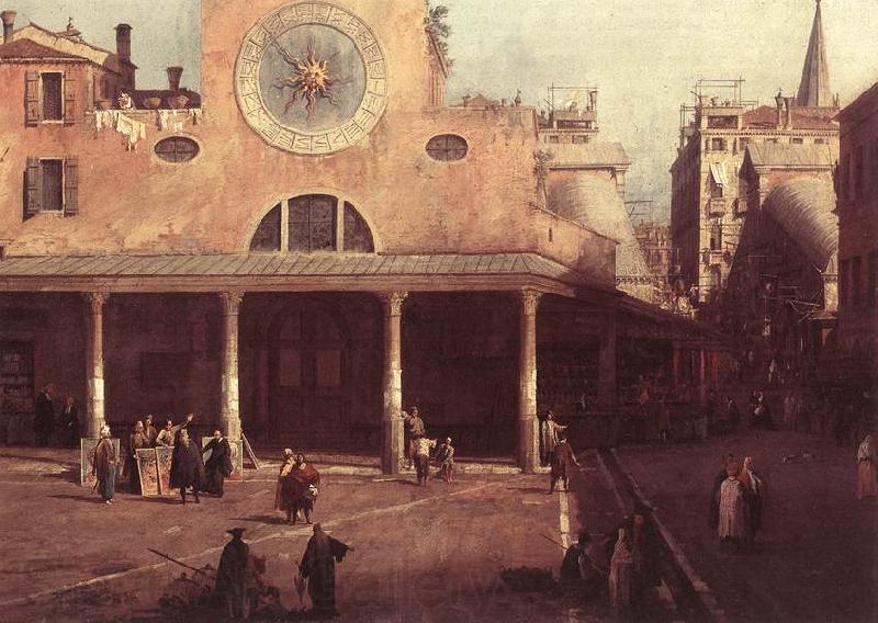 Canaletto San Giacomo di Rialto (detail) kkj Spain oil painting art
