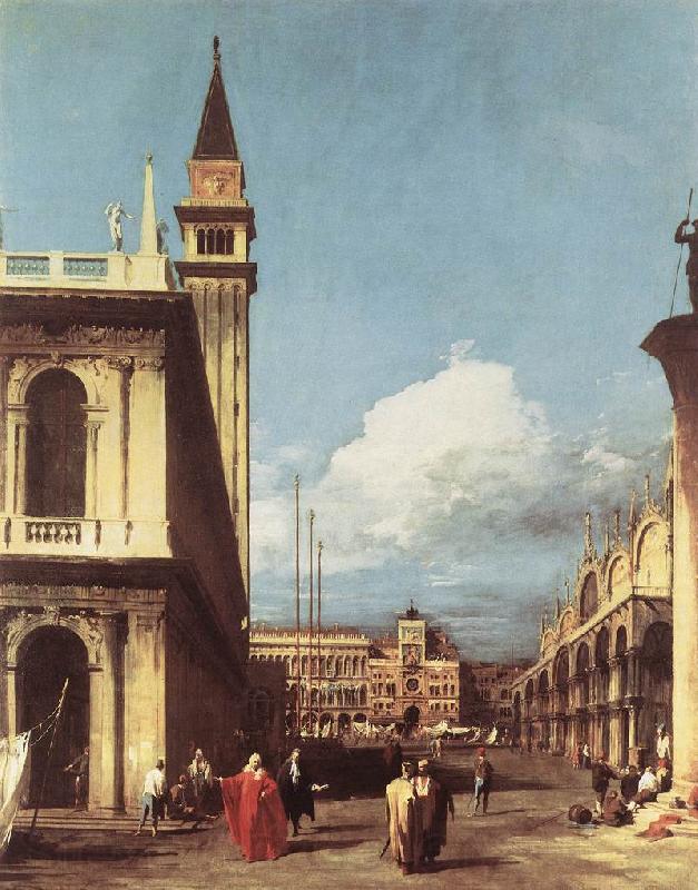 Canaletto The Piazzetta, Looking toward the Clock Tower df Norge oil painting art