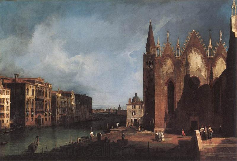 Canaletto The Grand Canal near Santa Maria della Carita fgh Spain oil painting art