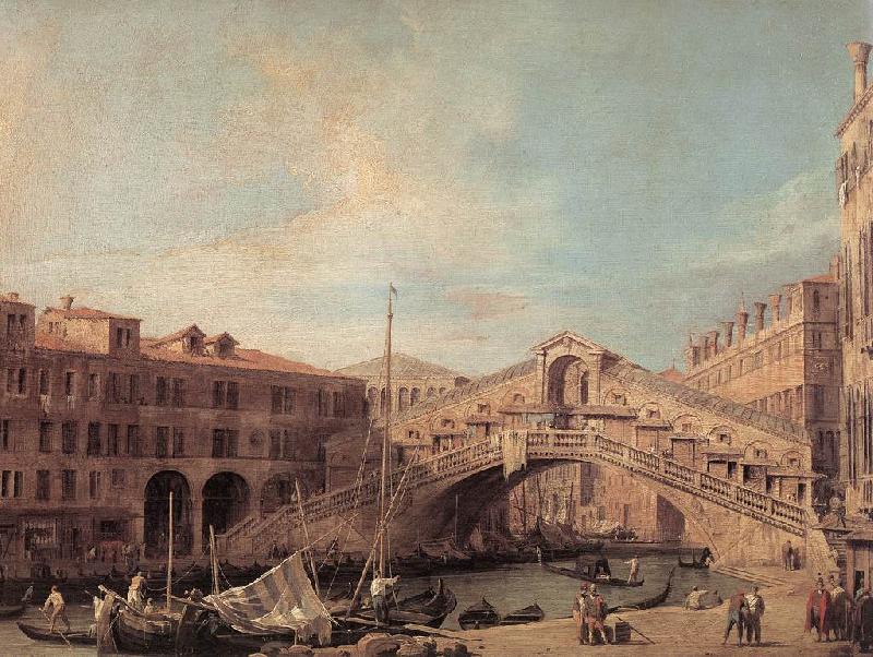 Canaletto Grand Canal: The Rialto Bridge from the South f Germany oil painting art