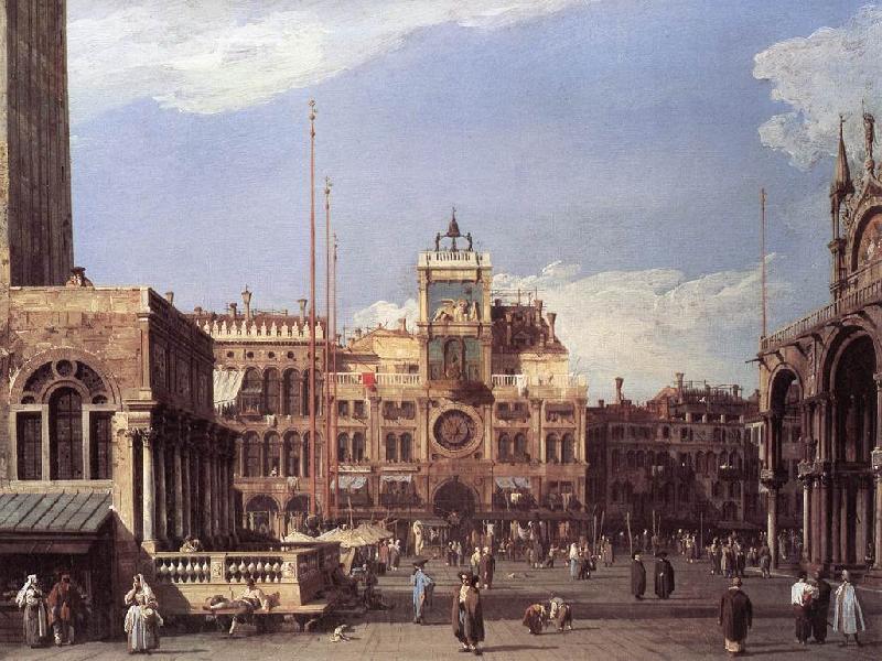 Canaletto Piazza San Marco: the Clocktower f Spain oil painting art