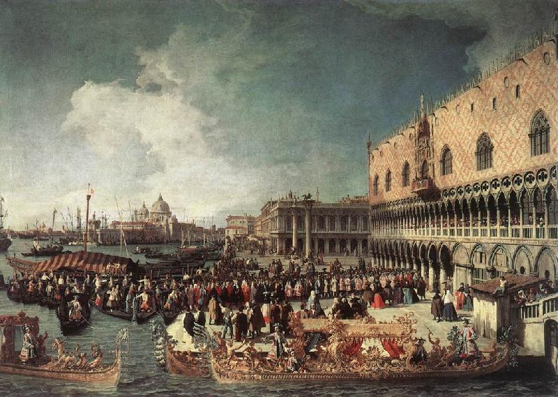 Canaletto Reception of the Ambassador in the Doge s Palace Spain oil painting art